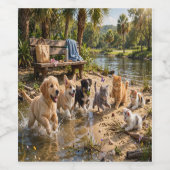 Adres van Cute Puppies & Kittens Riverside Adventu Wijn Etiket (Enkel label)