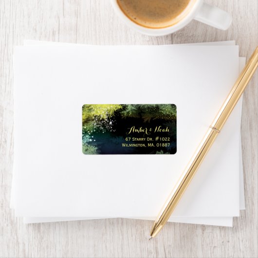 Adres van de Avond-bruiloft Chic Starry Etiket (Insitu)