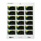 Adres van de Avond-bruiloft Chic Starry Etiket (Full Sheet)