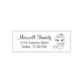Adres van de Baby Girl-familie Zelfinktende Stempel (Design)