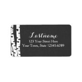 Adres van de Bomen van de vogels of label van de G (Voorkant)