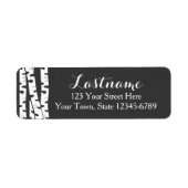 Adres van de Bomen van de vogels of label van de G (Voorkant)