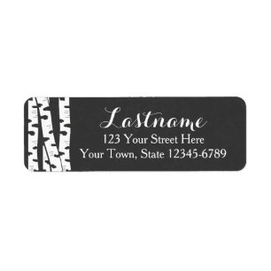 Adres van de Bomen van de vogels of label van de G