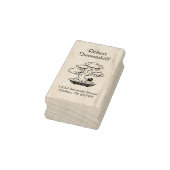 Adres van de boom Tiny Ninja en Bonsai Rubberstempel (Stempel)