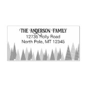 adres van de kerstboom rubberstempel (Afrduk)