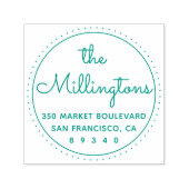 Adres van de Ronde van Chic Zelfinktende Stempel (Design)