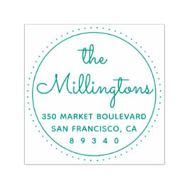 Adres van de Ronde van Chic Zelfinktende Stempel