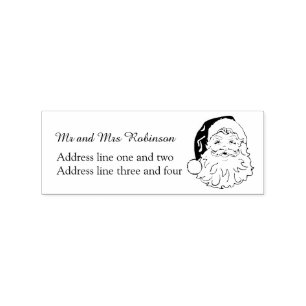 adres van de Santa Return Rubberstempel