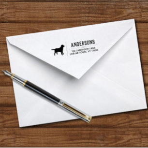 Adres van de Terugkeer van het Overzicht van Zelfinktende Stempel