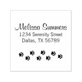 Adres van de verfdrukken van het dier - Kat Dog Pe Zelfinktende Stempel (Design)