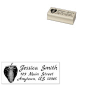 Adres van de verse aardbeienzomerbessen rubberstempel (Gestempeld)