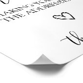 Adres van het Envelope Baby shower Sign Poster (Hoek)