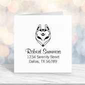 Adres van het Japanse Kitsune Fox-masker Zelfinktende Stempel