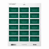 adres van marmerden etiket (Full Sheet)