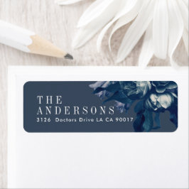 Adres van Navy Bouquet Wedding-retourzending Etiket