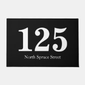 Adres van straat Persoonlijk Deurmat (Voorkant)