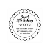 Adres van Sweet Cookie Bakery Business Rubberstempel (Afrduk)