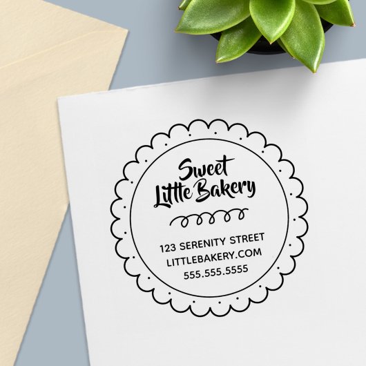 Adres van Sweet Cookie Bakery Business Zelfinktende Stempel