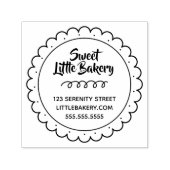 Adres van Sweet Cookie Bakery Business Zelfinktende Stempel (Design)