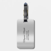 Adres van wereldkaart: avontuur co laten bagagelabel (Achterkant verticaal)