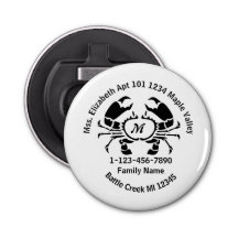 Adres verloren krab monogram