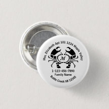 Adres verloren krab monogram