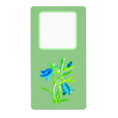 Adres verzendlabels bloemstijl ontwerp etiket (Voorkant)