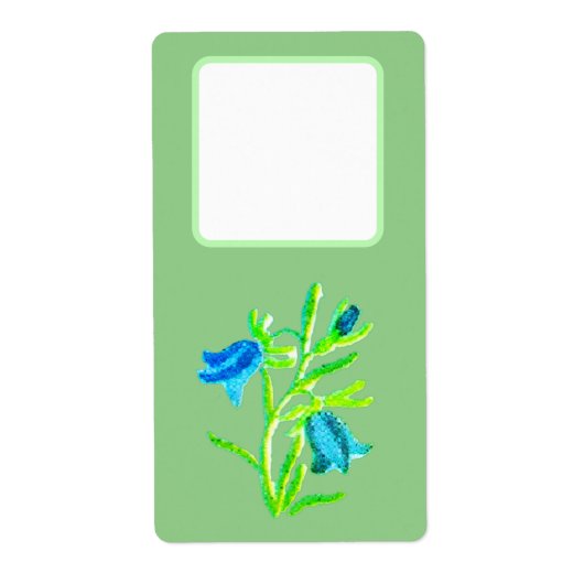 Adres verzendlabels bloemstijl ontwerp etiket (Voorkant)