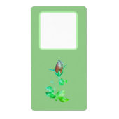 Adres verzendlabels bloemstijl ontwerp etiket (Voorkant)