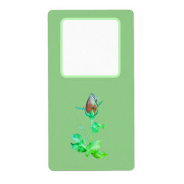 Adres verzendlabels bloemstijl ontwerp etiket