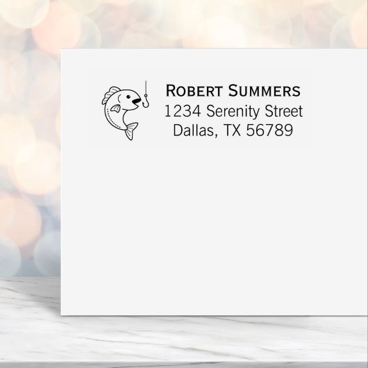 Adres vis en Geviste haak Zelfinktende Stempel