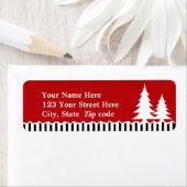 Adres voor bomen en strepen of label voor cadeautj (Insitu)