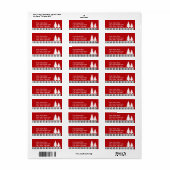 Adres voor bomen en strepen of label voor cadeautj (Full Sheet)