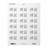 Adres voor bruiloft van motorrijders etiket (Full Sheet)