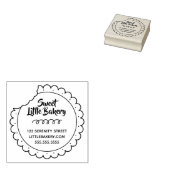 Adres voor Cookie Bite Bakery Business Rubberstempel (Gestempeld)
