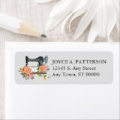 Adres voor de teruggave van de "Floral Seing Machi Etiket (Insitu)