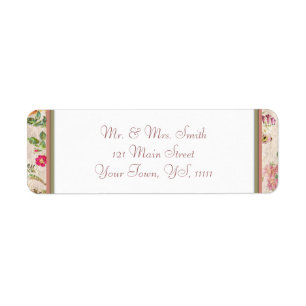 Adres voor Floral Return Etiket