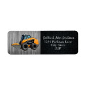 Adres voor 'Heavy Equipment Business Skid Steer Re Etiket (Voorkant)