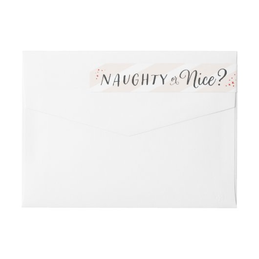Adres voor Naughty of Nice Kerstmis (Achterkant)