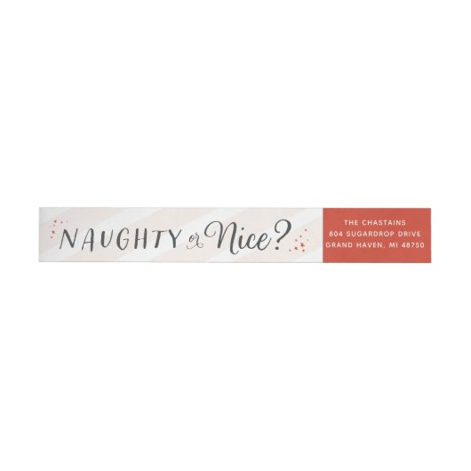 Adres voor Naughty of Nice Kerstmis (Individueel)