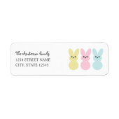 Adres voor Paasretournering Etiket (Voorkant)