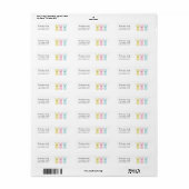 Adres voor Paasretournering Etiket (Full Sheet)