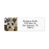 Adres voor retour van foto's instellen etiket (Voorkant)