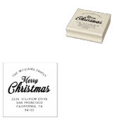 Adres voor retourzending met kerst rubberstempel (Gestempeld)