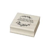 Adres voor retourzending met kerst rubberstempel (Stempel)