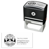 Adres voor retourzending met kerst  zelfinktende stempel (In situ)