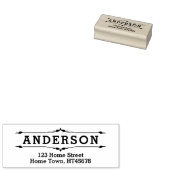 Adres voor sierretourzending in blokletters rubberstempel (Gestempeld)