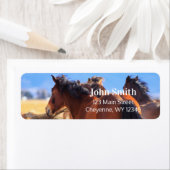 Adres voor terugkeer van wilde paarden etiket (Insitu)