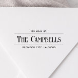 adres voor terugzending van grafische familie  zelfinktende stempel<br><div class="desc">Chic  font.</div>