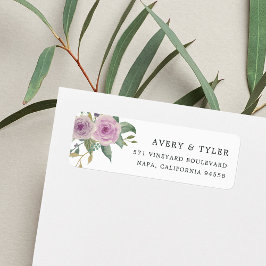 Adres voor Violet & Sage Floral Return Etiket